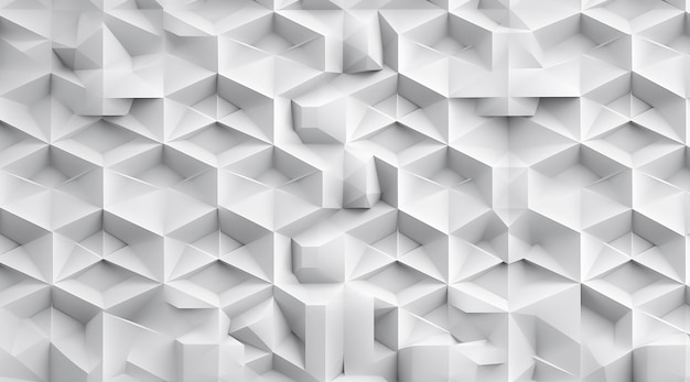 A white wall with a pattern of cubes.