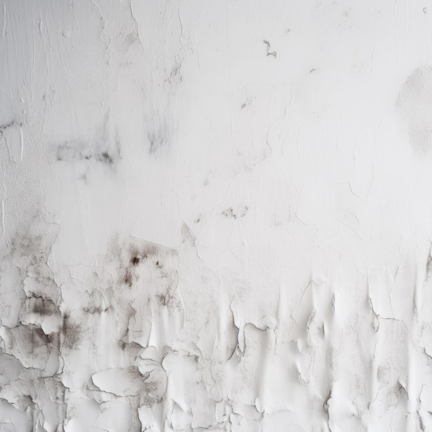 A white wall with stains and stains on it.