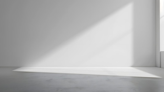 a white wall with a white floor and a white wall