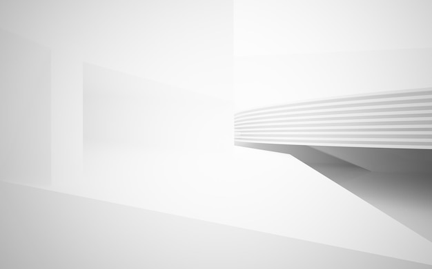 a white wall with a white structure in the middle