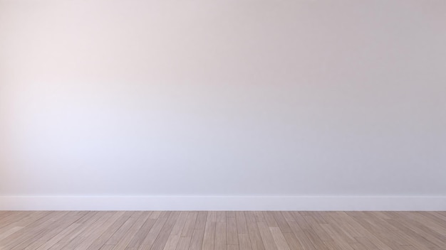 Photo white wall with wooden floor 4k