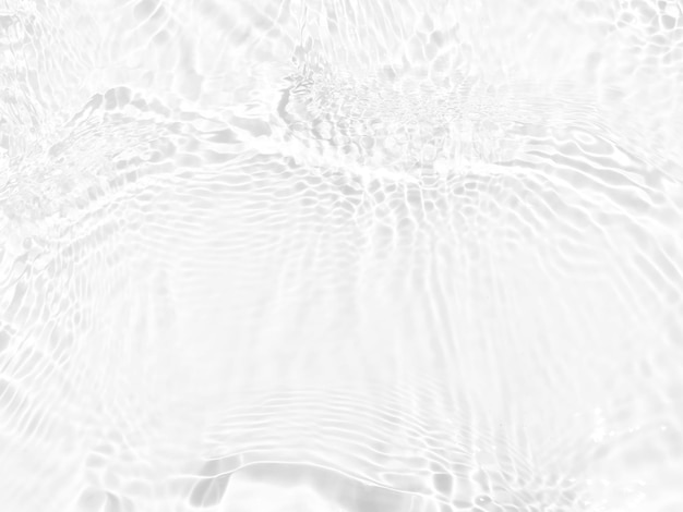 White water with ripples on a white background