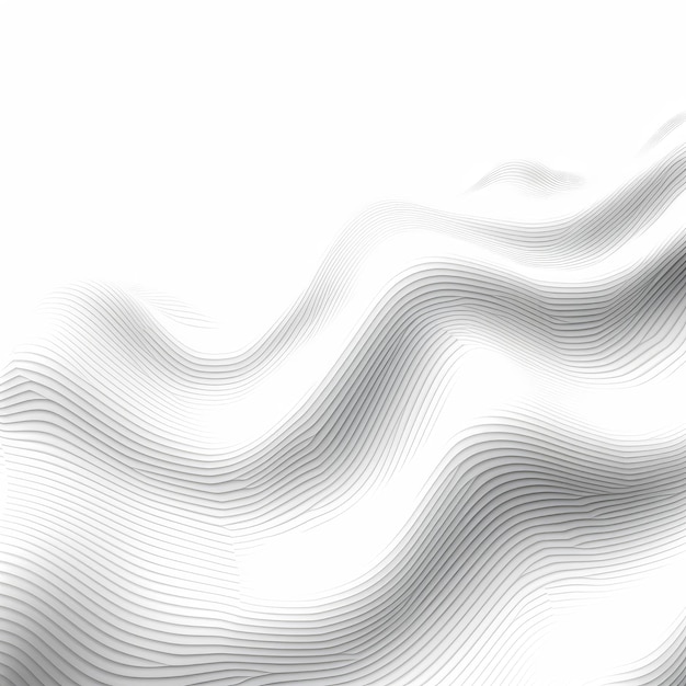 A white wave with lines in the middle