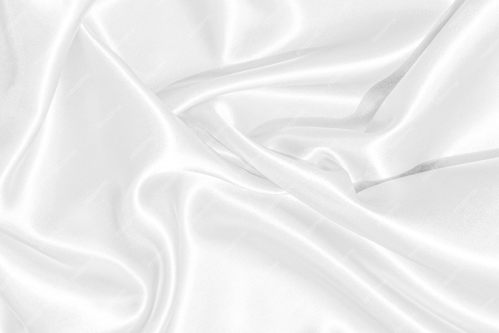 Premium Photo | White wavy silk background texture