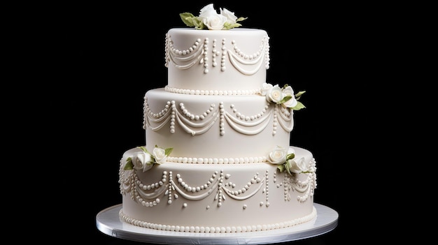 White Wedding Cake Tier