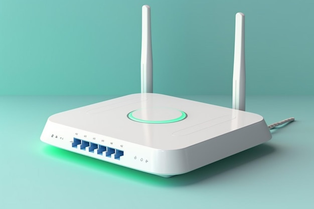 Белый Wi-Fi роутер современный