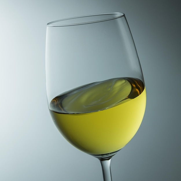 White wine in a glass