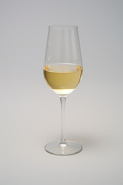 Foto bicchiere di vino bianco