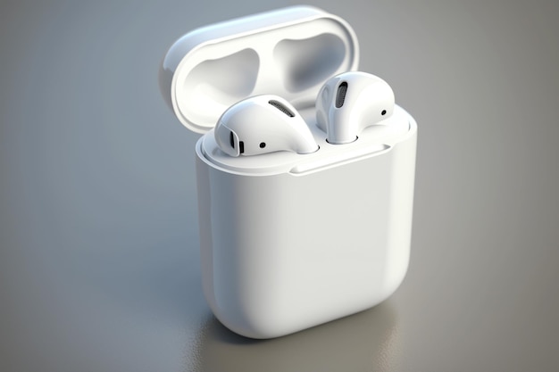 White wireless headphones use Bluetooth to connect to audio devices sound is passed from one place to another via radio waves at a frequency that it does not receive or cause interference