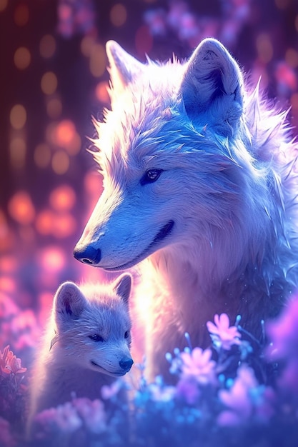 The white wolf and the white wolf