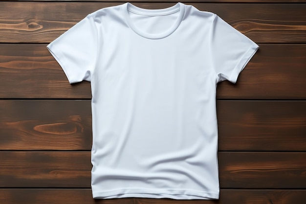 White Women's Cotton TShirt Mockup Generative AI