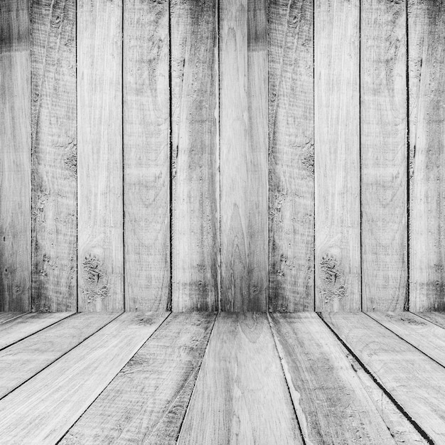 White wood background texture and perspective with space