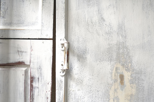 White wooden door with old texture