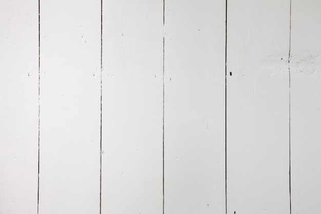 White wooden floorboards Old floorboard texture background painted white