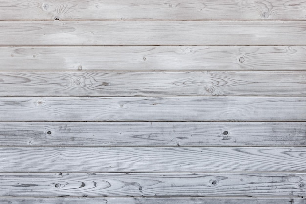 White wooden planks board flat fullframe background and texture