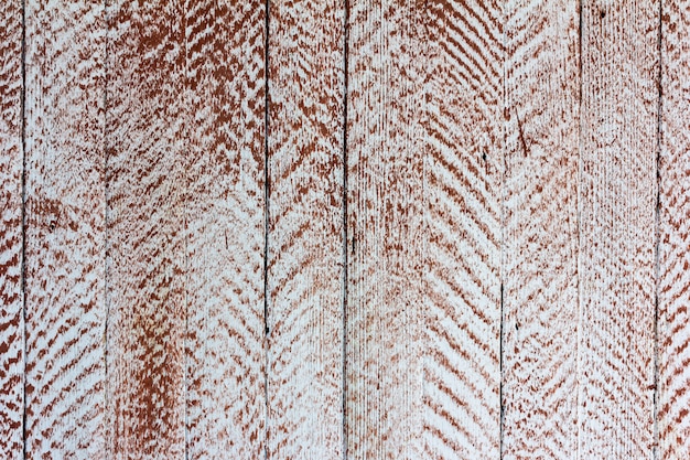 White wooden retro grunge  texture stained with brown paint