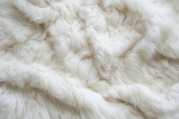 デザイナーのための白い羊毛の質感 クローズアップの断片