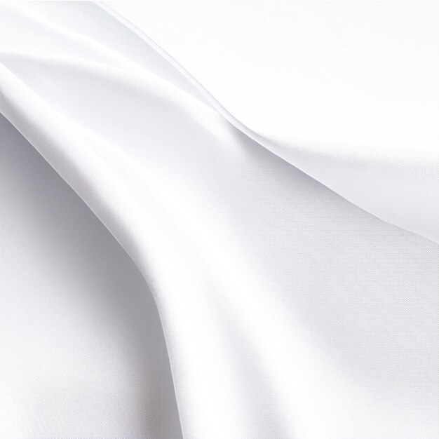 Photo white wrinkled fabric silk cloth cotton leather soft wave pattern texture background