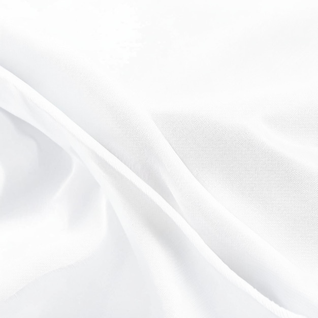 White wrinkled fabric silk cloth cotton leather soft wave pattern texture background