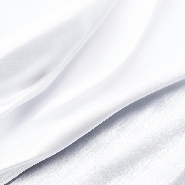 White wrinkled fabric silk cloth cotton leather soft wave pattern texture background