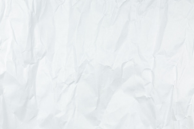 White wrinkled paper background