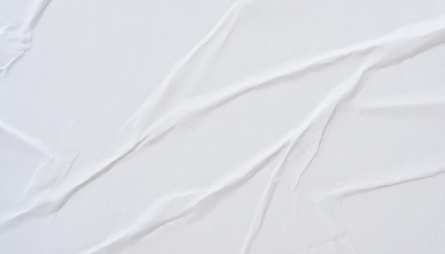 white wrinkled paper texture