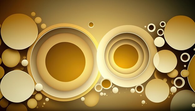 White yellow gold and white gradient texture wallpaper with circles design