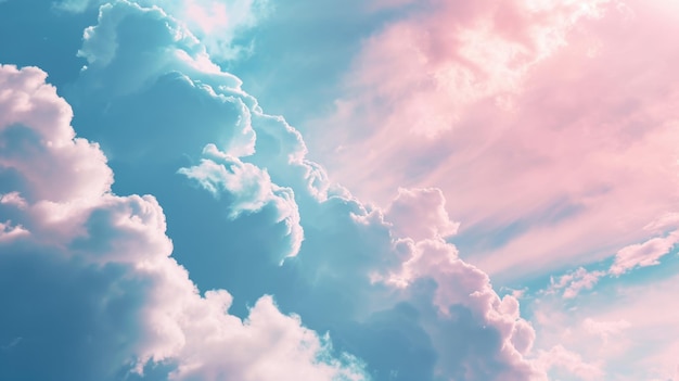 Premium Photo | Whiteblue and pale pink clouds