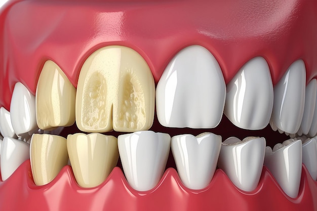 Whitening tooth and dental health