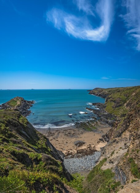 Whitesands Bay strand en kliffen Wales