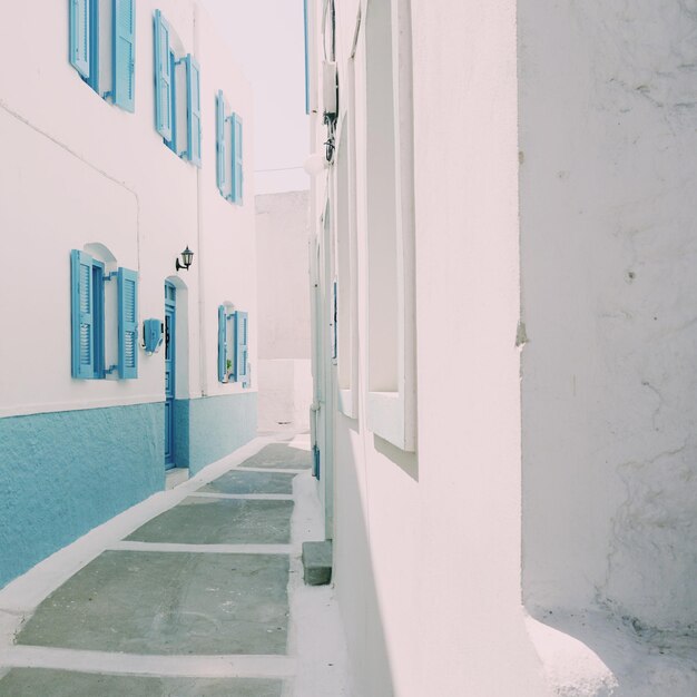 Photo whitewashed houses in greece