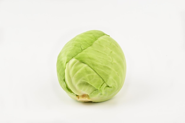 whole cabbage isolated on white background