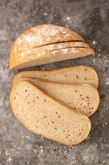 Whole grain round bread