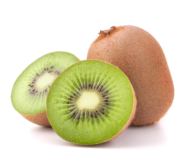 Whole kiwi fruit and his segments