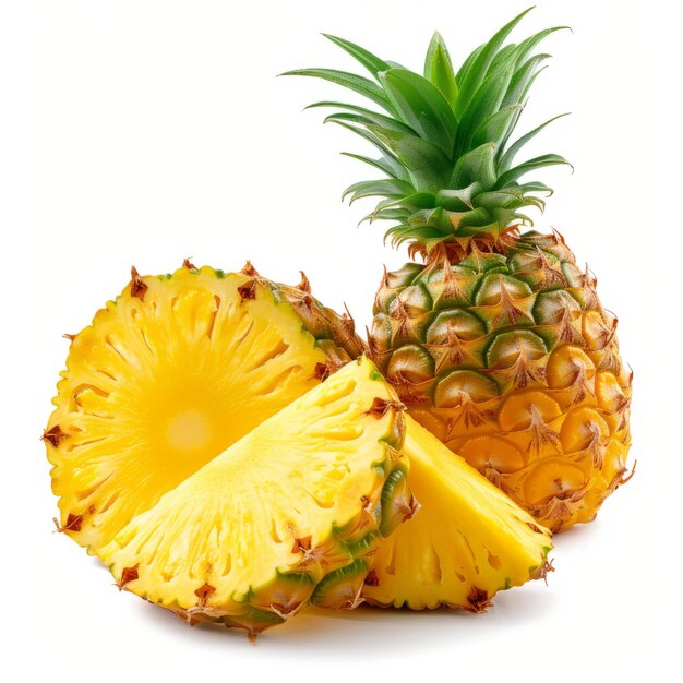 Whole pineapple and pineapple slice Pineapple