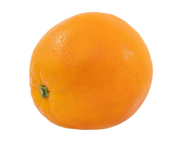 Whole ripe juicy orange isolated