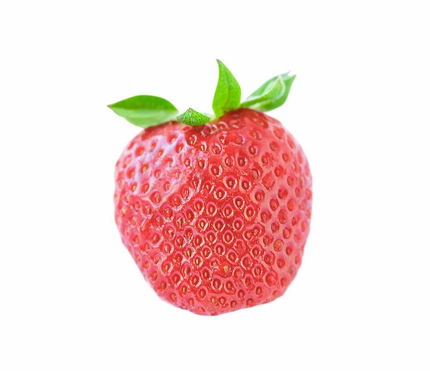 Whole ripe strawberry isolated