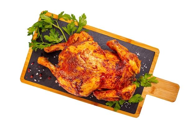 Photo whole roasted chicken