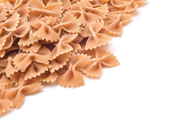 Whole wheat farfalle pasta