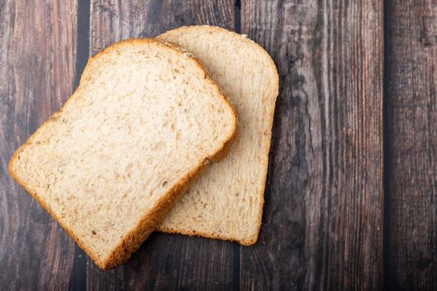 Whole wheats breads on wood