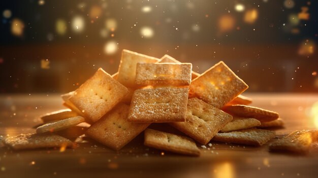 Photo wholemeal crackers