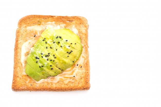 wholewheat bread toast with avocado