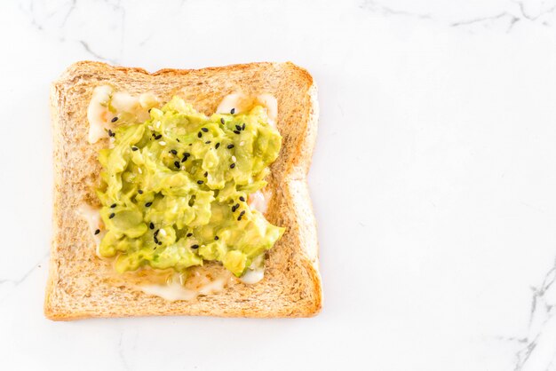 wholewheat bread toast with avocado