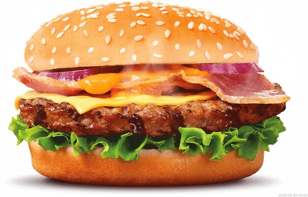 Foto whopper hamburger cheeseburger kip sandwich big king burger koning voedsel kaas recept