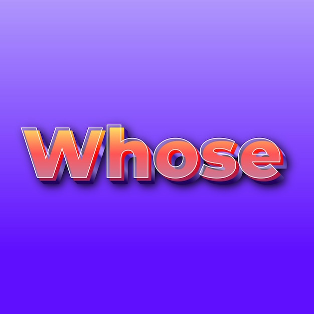 WhoseText効果JPGグラデーション紫色の背景カード写真
