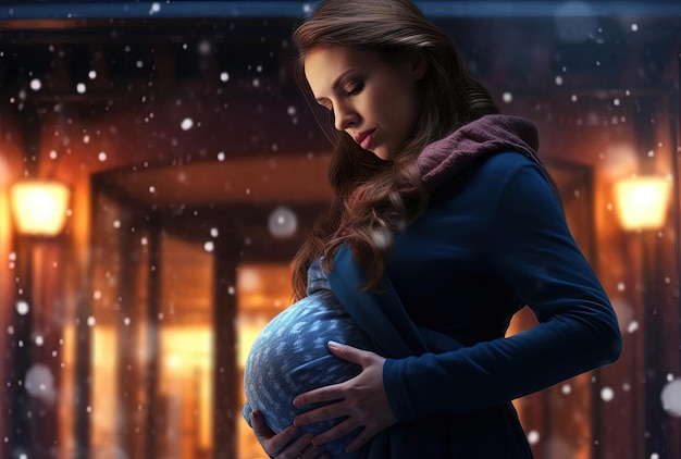why pregnant women are in panic attacks in the style of cold and detached atmosphere