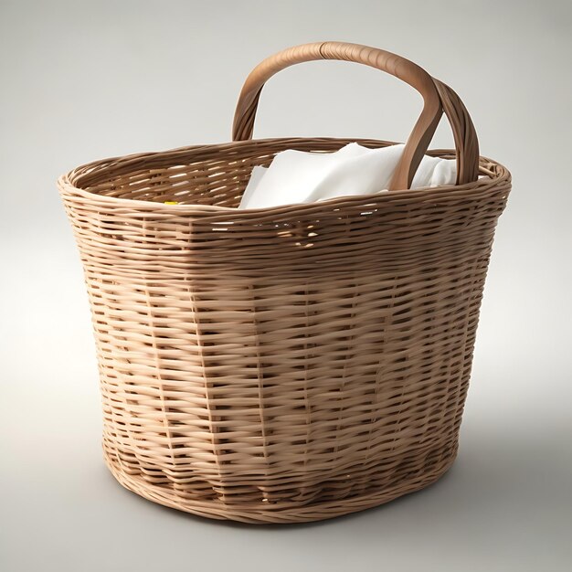 Wicker basket ai generate