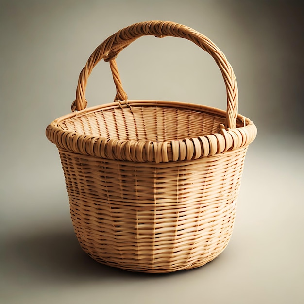 Wicker basket ai generate