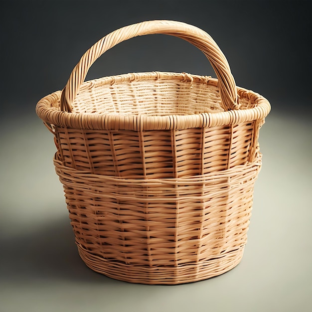 Wicker basket ai generate