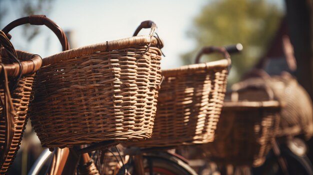 Wicker basket free photo HD background